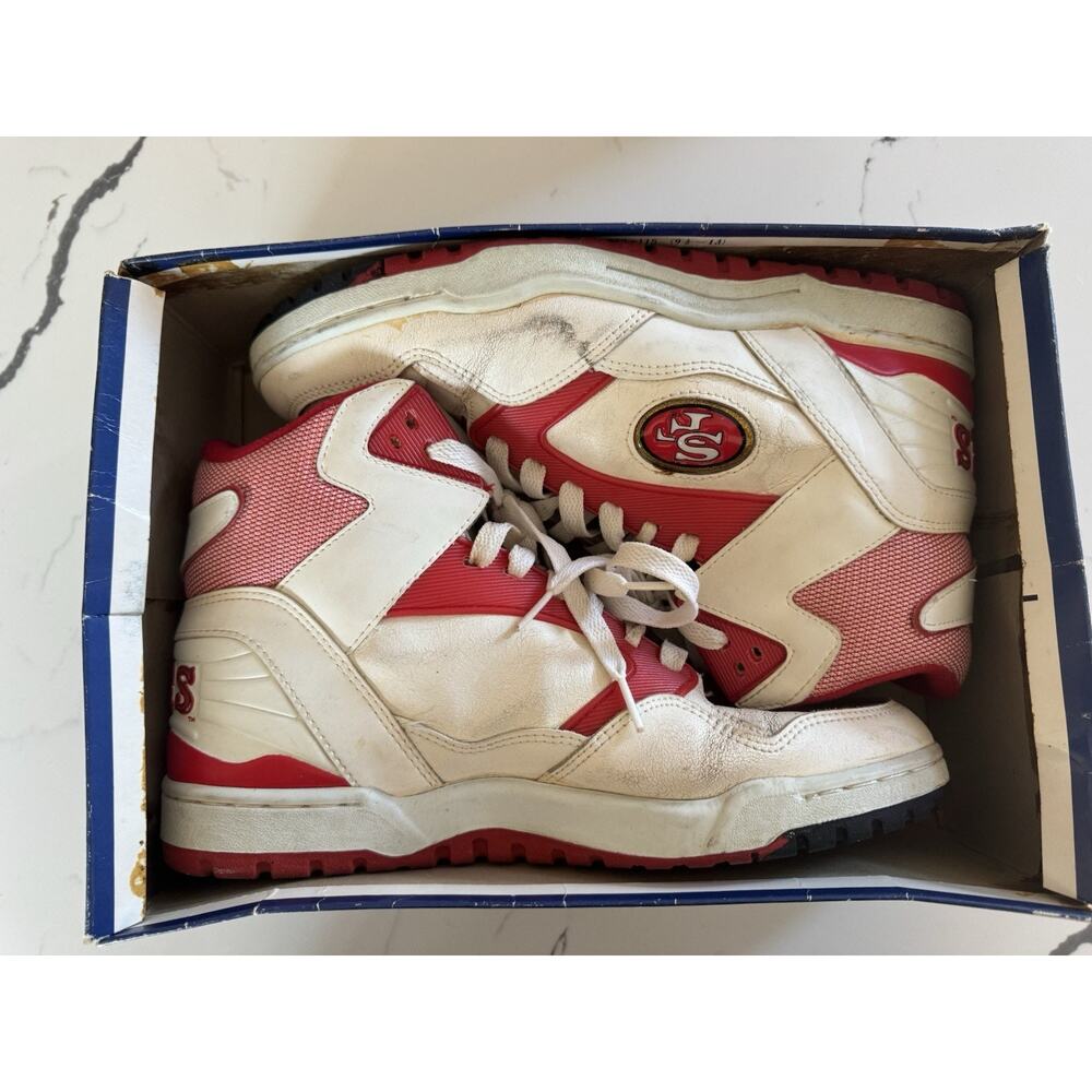 Vintage Eastport Starter San Francisco 49ers Sneakers High Top Shoes Men Shoe 12